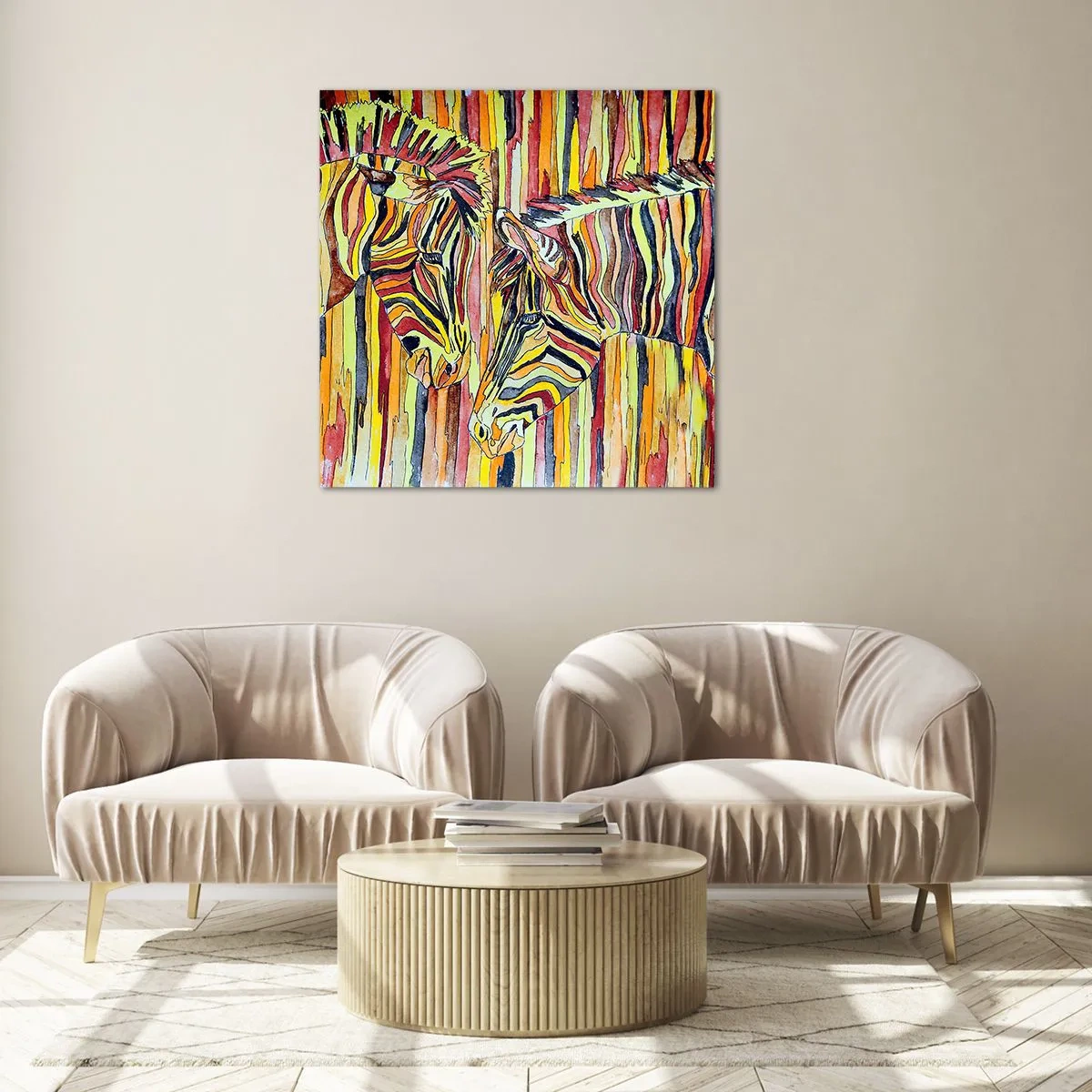 Glastavla - Bild på glas - Så du också... - 60x60 cm