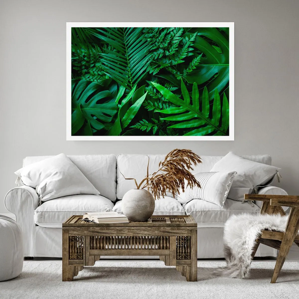 Affisch - Omgärdade av grönskan - 100x70 cm