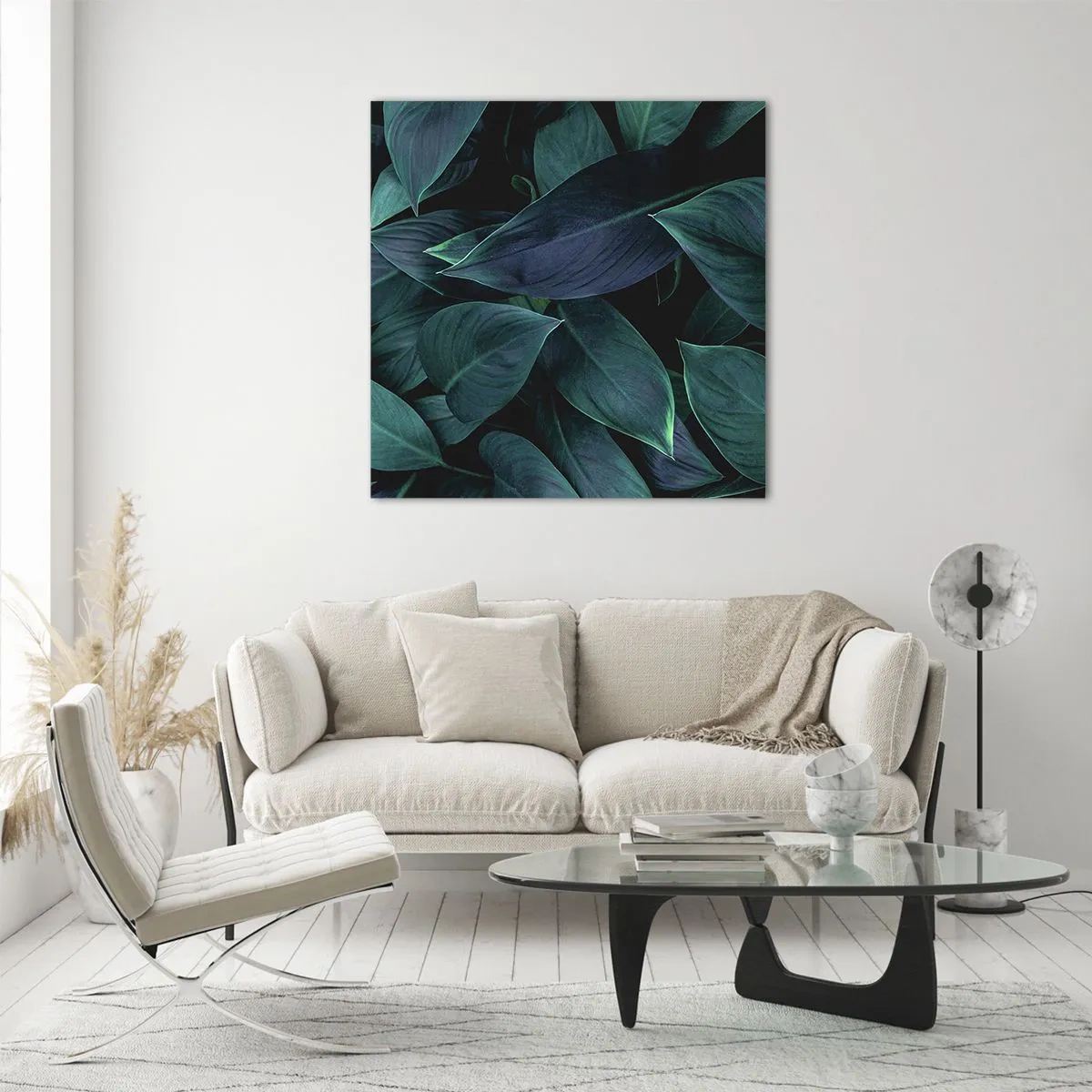 Glastavla - Bild på glas - Grönskan själv - 60x60 cm