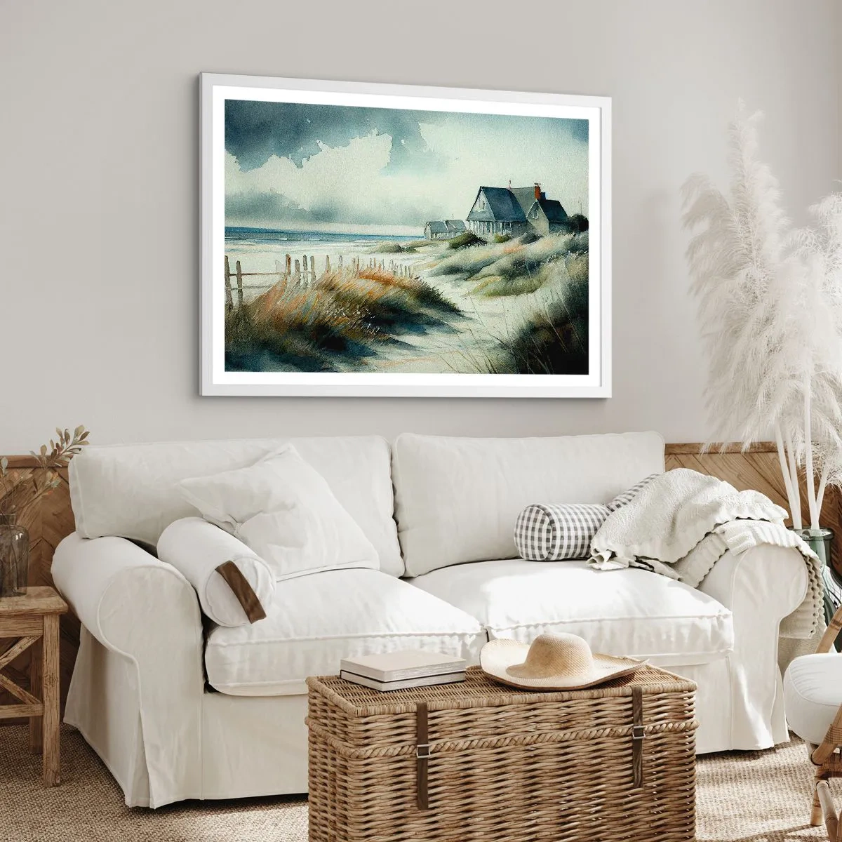 Affisch i vit ram - Borta från liv och rörelse - 91x61 cm