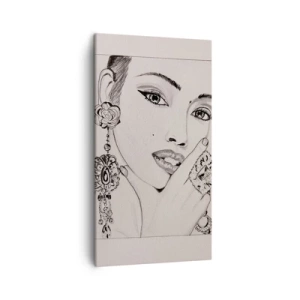 Canvastavla - Bild på duk - Den vackraste juvelen - 45x80 cm