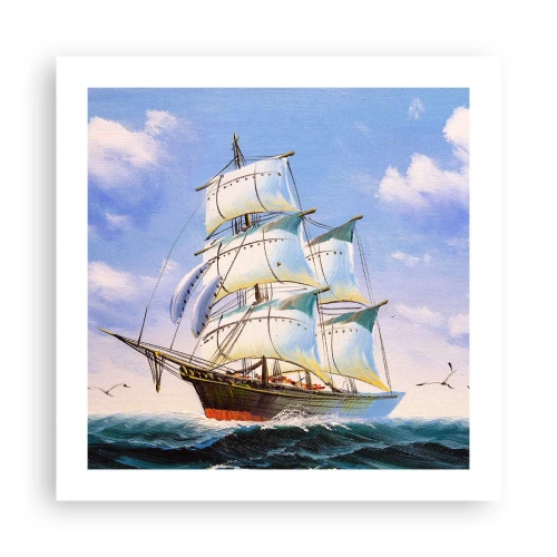 Affisch - Stolt med vinden - 50x50 cm