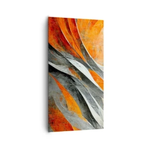 Canvastavla - Bild på duk - Värme och kyla - 65x120 cm