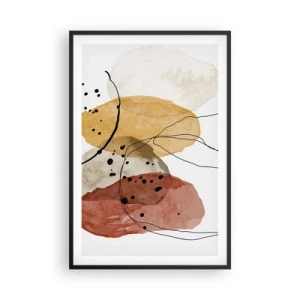 Affisch i svart ram - Lätta och transparenta som luften - 61x91 cm