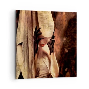 Canvastavla - Bild på duk - Mellan det goda och det onda - 50x50 cm