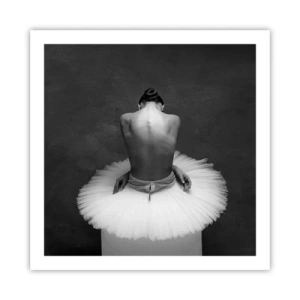 Affisch - Hon blommar ut - 60x60 cm