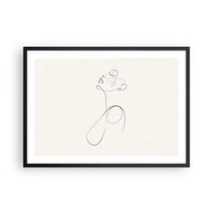 Affisch i svart ram - Förvirrad i drömmarna - 70x50 cm