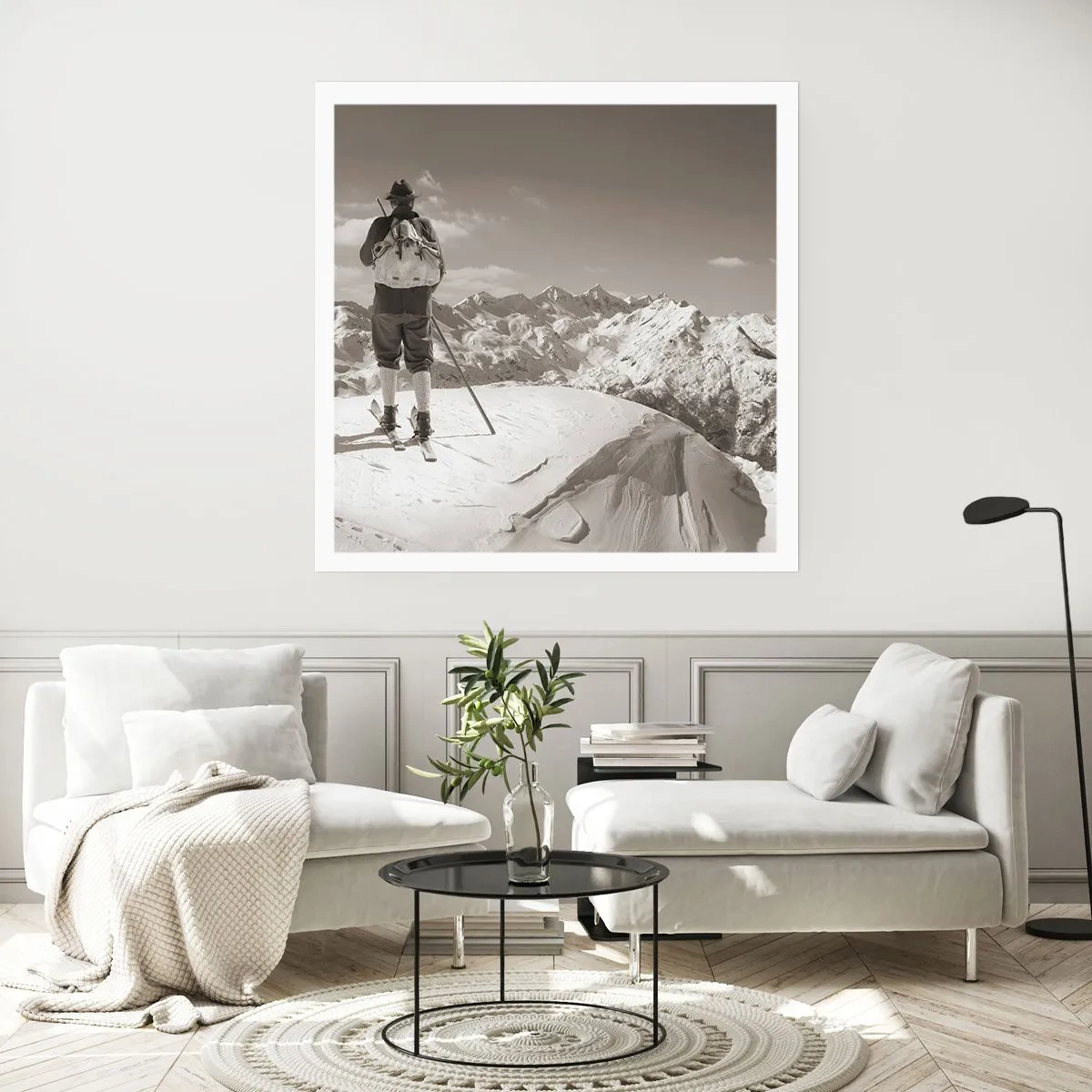 Affisch - Och fjällen är samma - 40x40 cm