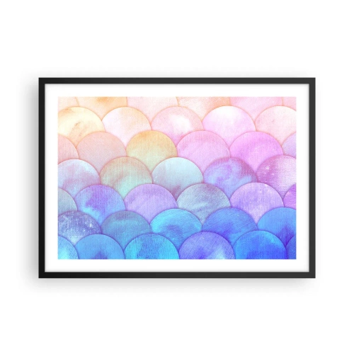 Affisch i svart ram - Pärlskal - 70x50 cm