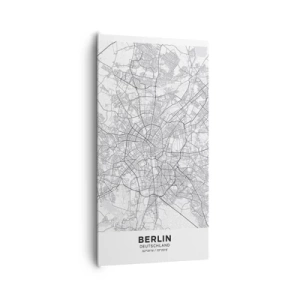 Canvastavla - Bild på duk - Berlins blomma - 65x120 cm