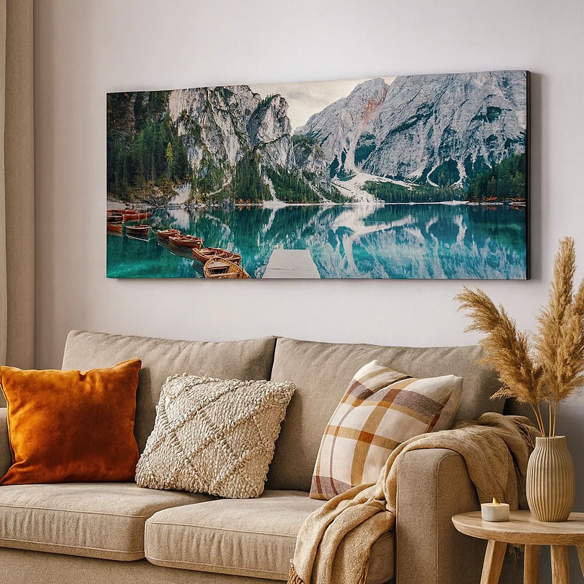 Canvastavla - Bild på duk - Vi visar dig skönhet - 100x40 cm