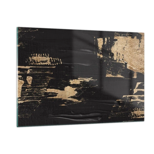 Glastavla - Bild på glas - Ett spår av beröring - 120x80 cm