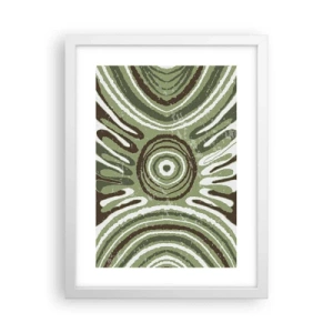 Affisch i vit ram - Explosion av känslor - 30x40 cm