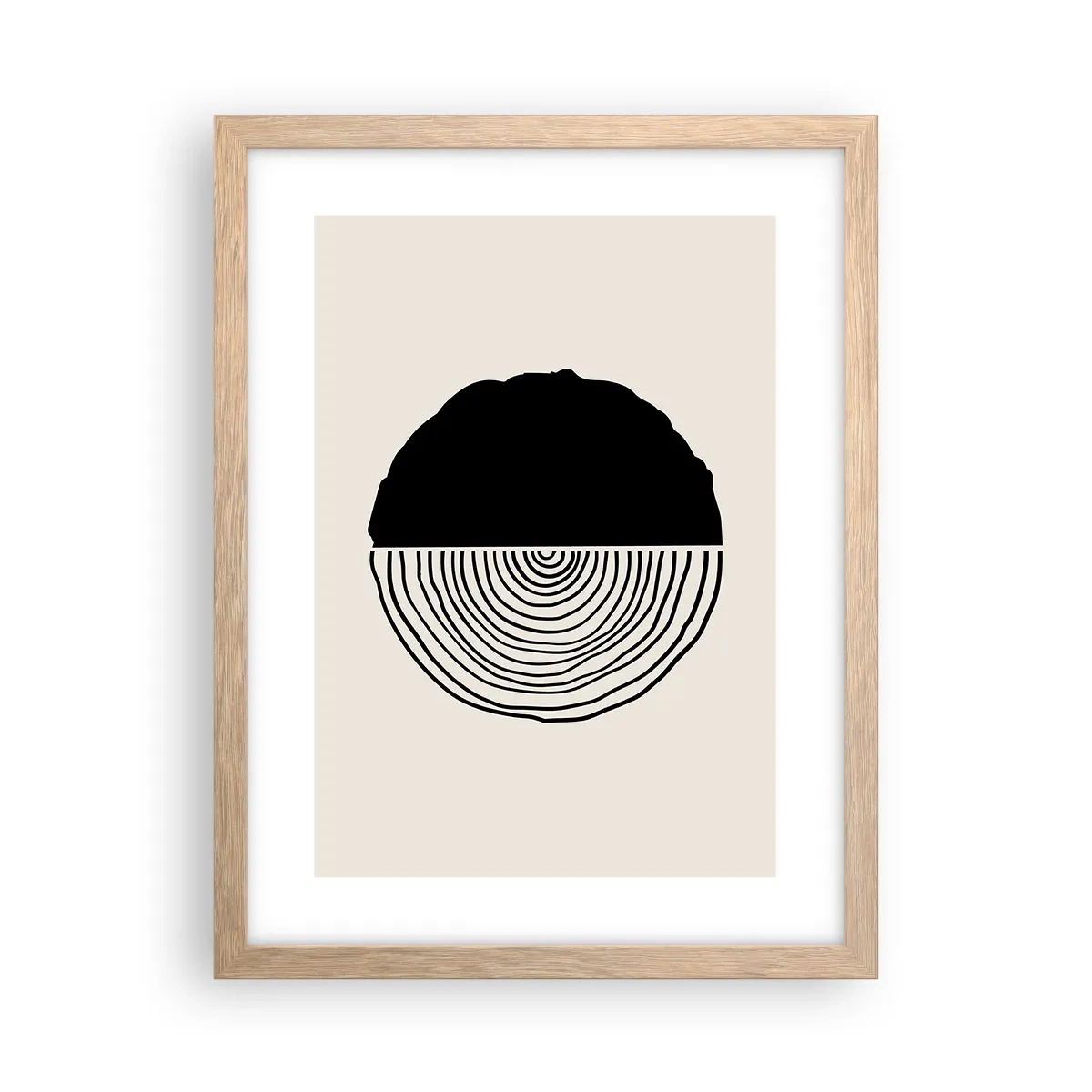 Affisch i ram av ljusek - Hälften hälften - 30x40 cm