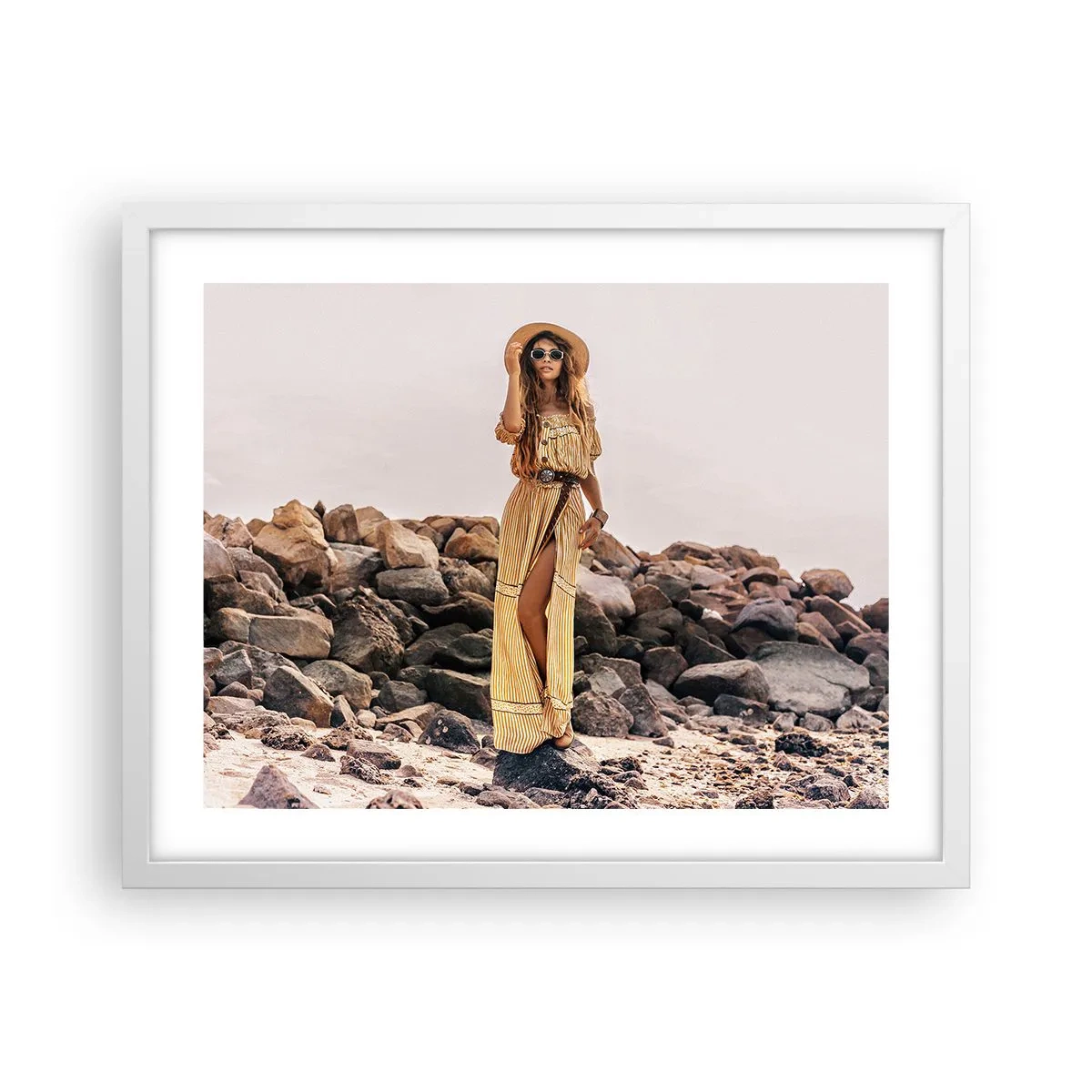 Affisch i vit ram - Stenarnas magi - 50x40 cm