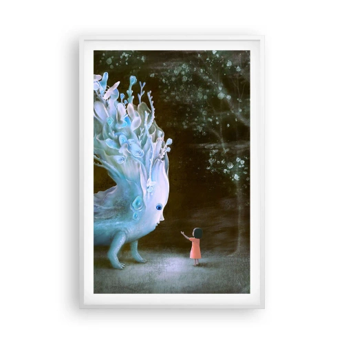 Affisch i vit ram - Fantastiskt möte - 61x91 cm