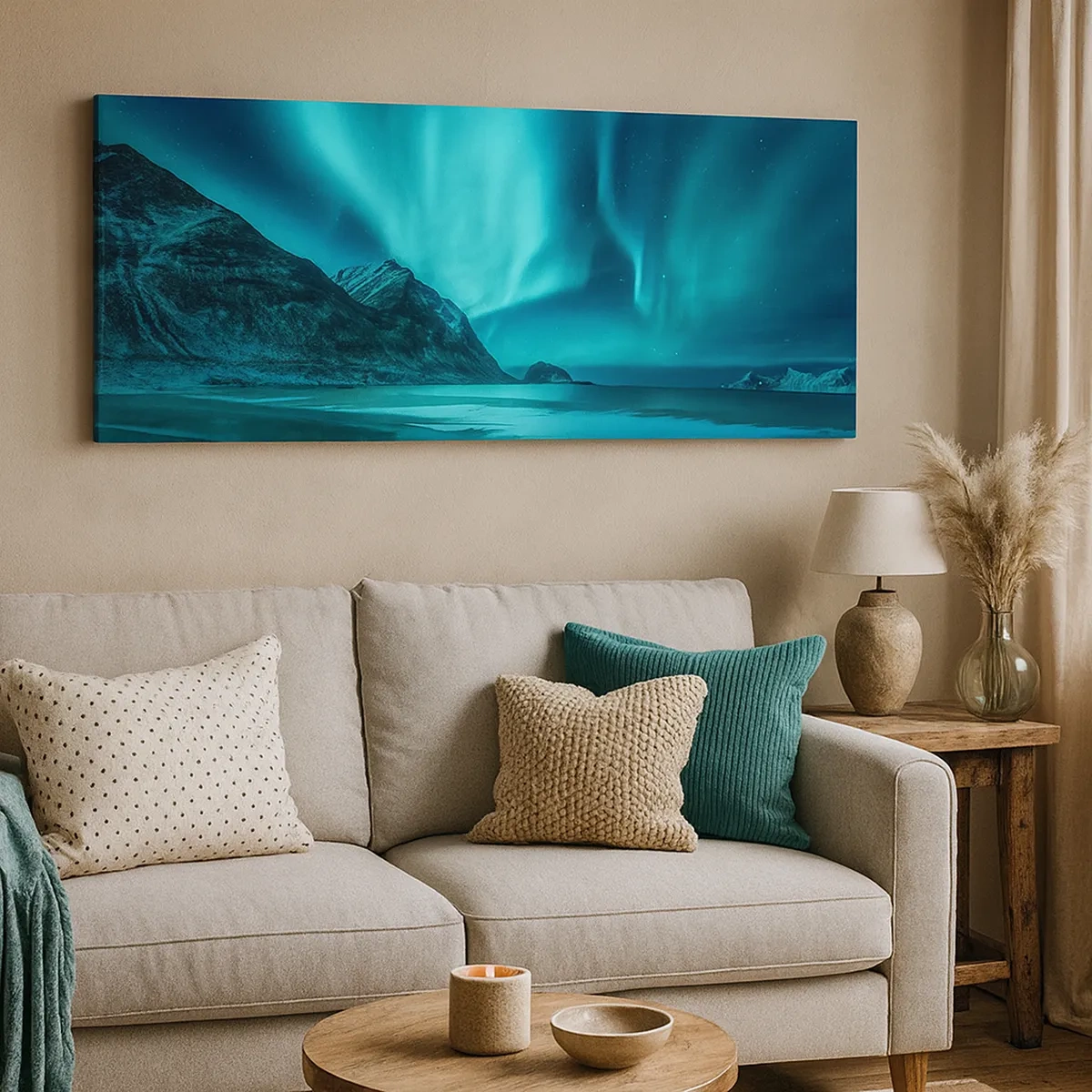 Canvastavla - Bild på duk - Nordens underverk - 30x30 cm