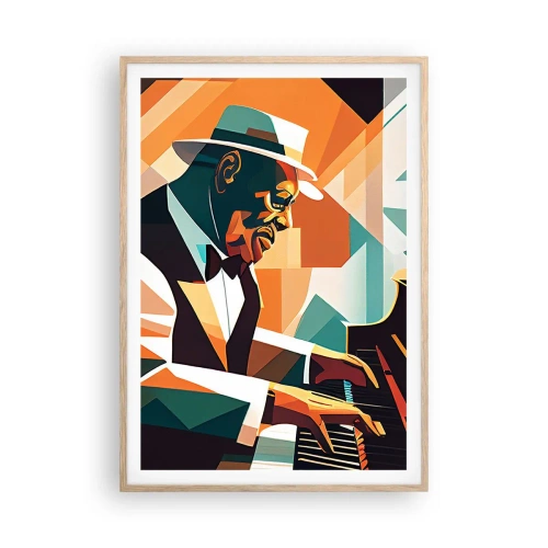 Affisch i ram av ljusek - Allt som är jazz - 70x100 cm