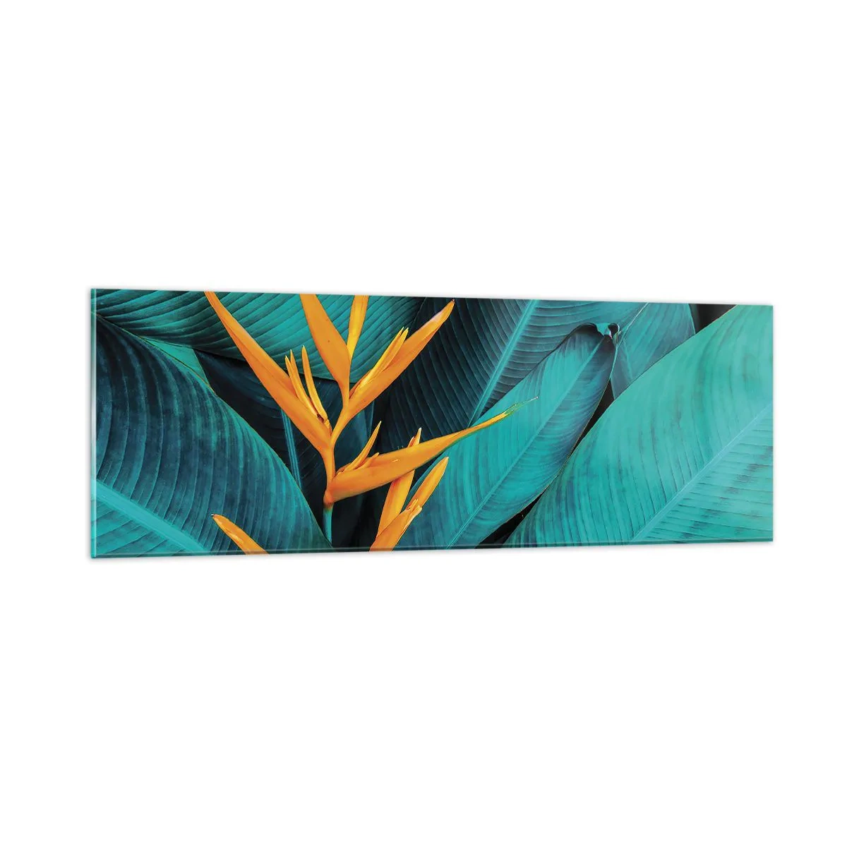 Glastavla - Bild på glas - Edens blomma - 90x30 cm