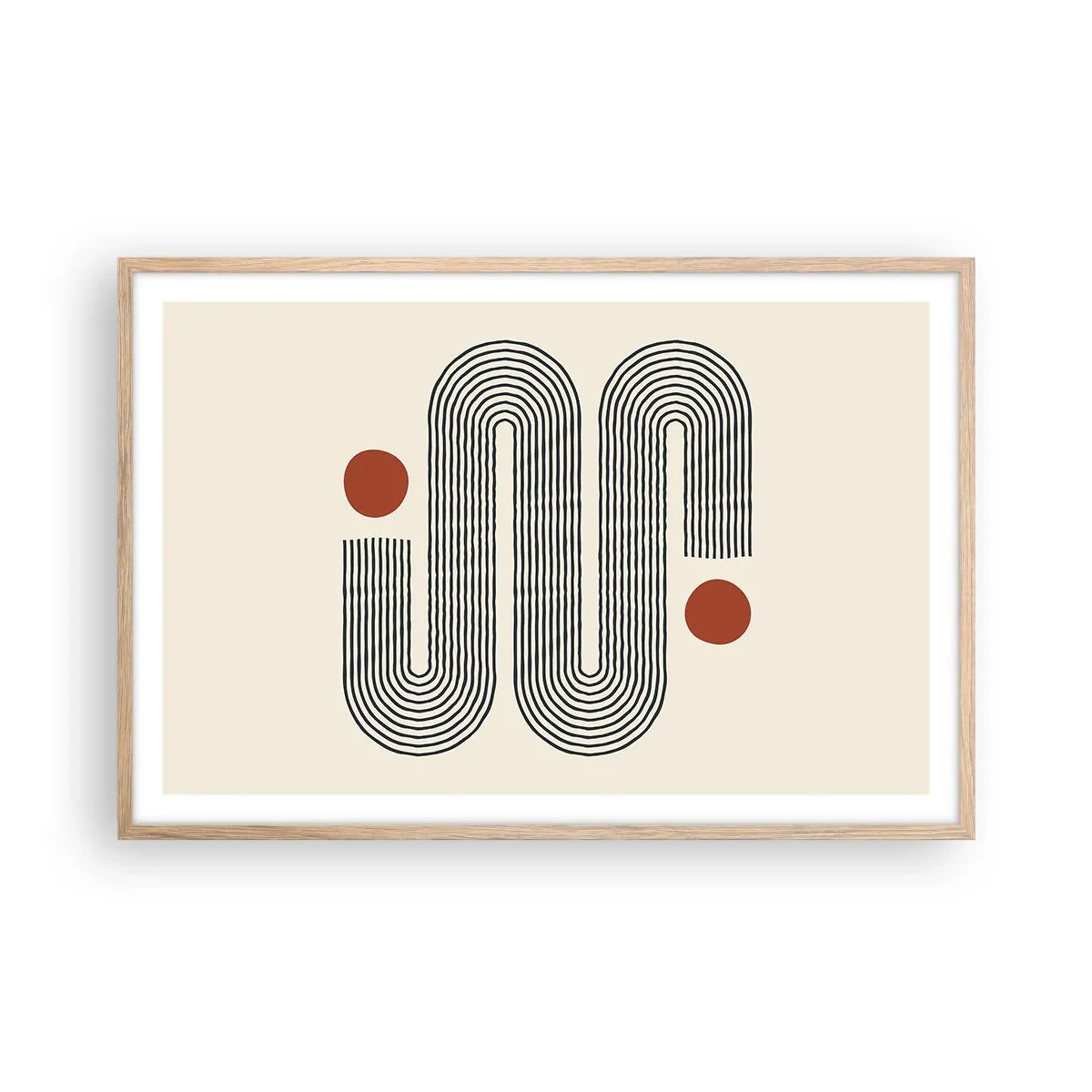 Affisch i ram av ljusek - från början till slutet - 91x61 cm