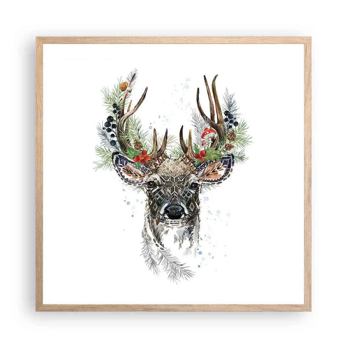 Affisch i ram av ljusek - I högtidskläder - 60x60 cm