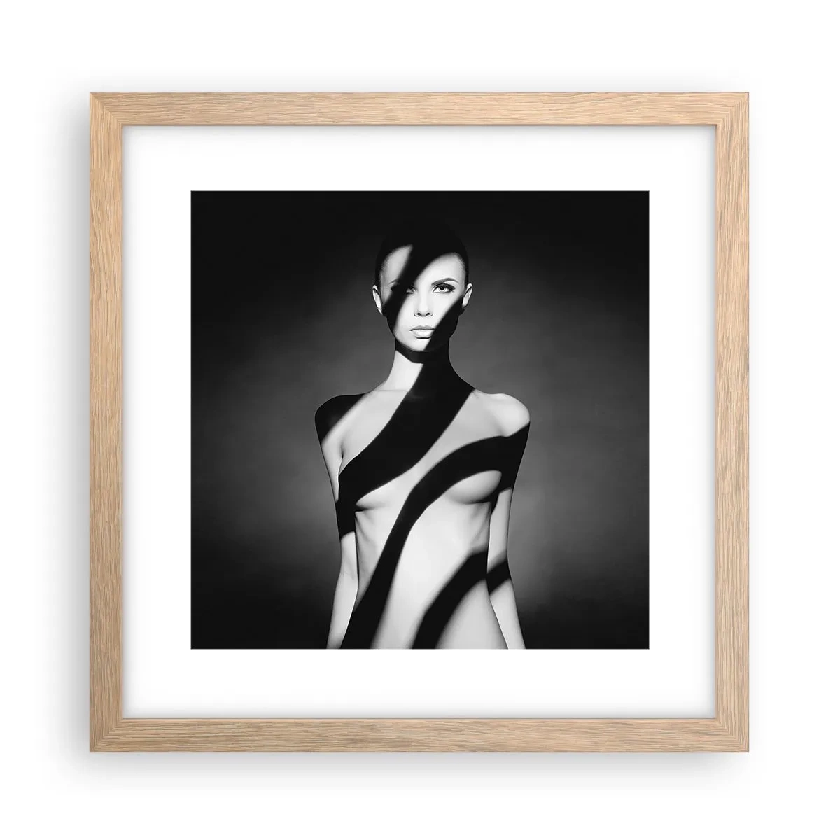 Affisch i ram av ljusek - I skenet och i skuggan - 30x30 cm