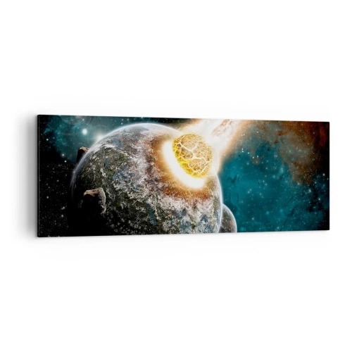 Canvastavla - Bild på duk - Förödelse eller födsel? - 140x50 cm