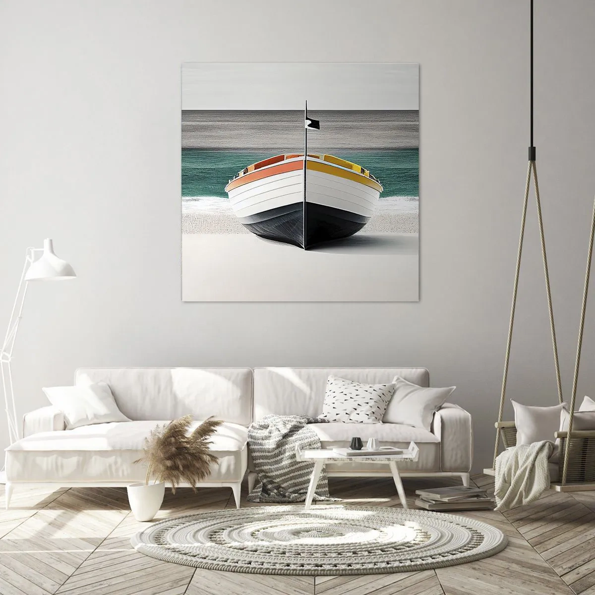 Canvastavla - Bild på duk - På sin plats - 50x50 cm