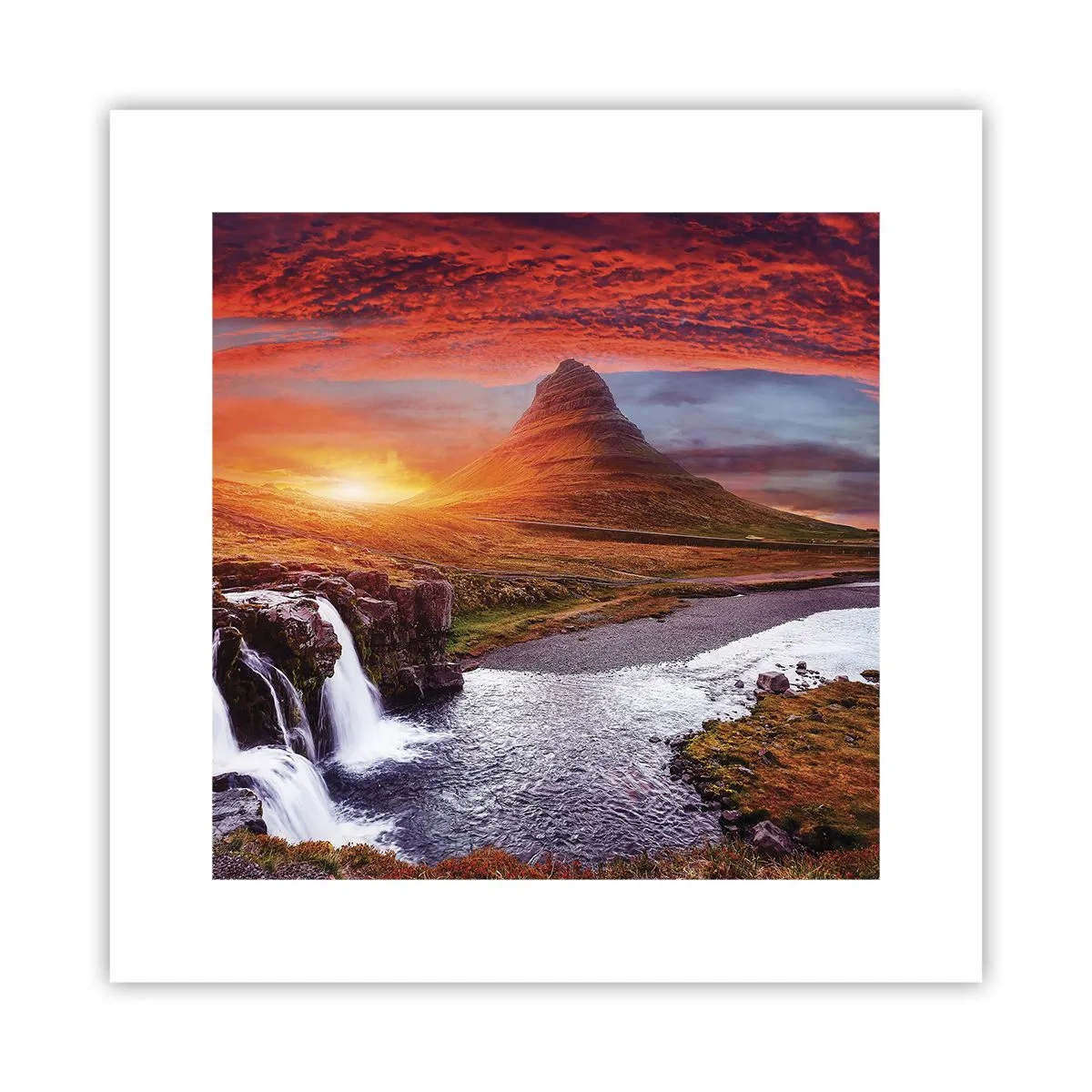 Affisch - Utsikt över Midgård - 30x30 cm
