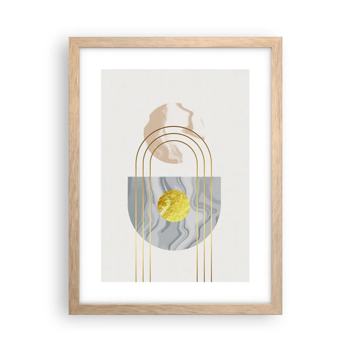 Affisch i ram av ljusek - Ljushet och sken - 30x40 cm