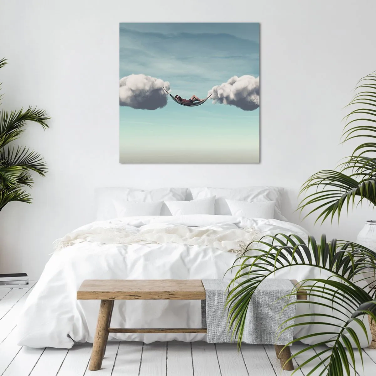 Canvastavla - Bild på duk - Stundens salighet - 30x30 cm