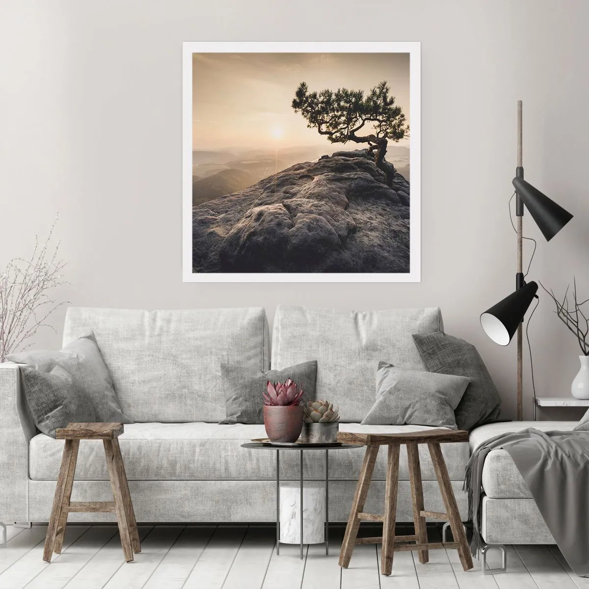 Affisch - Livet vinner alltid - 60x60 cm