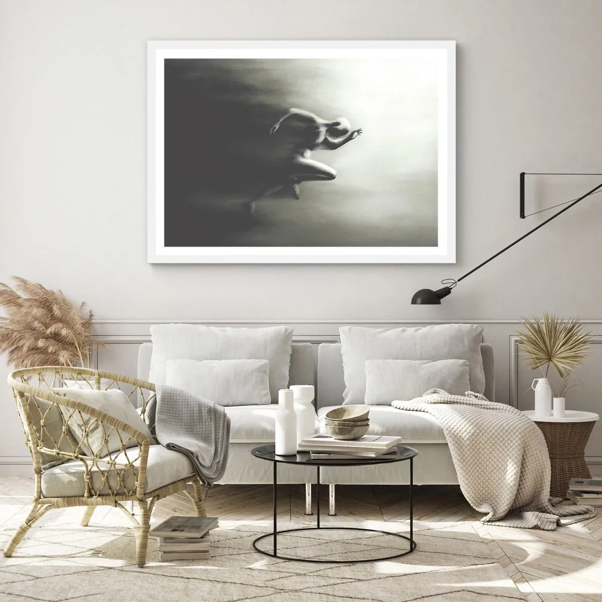 Affisch i vit ram - Omöjlig att stoppa - 100x70 cm