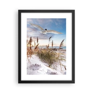 Affisch i svart ram - Vind från havet - 30x40 cm