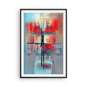 Affisch i svart ram - Landskap i en okänd dimension - 61x91 cm