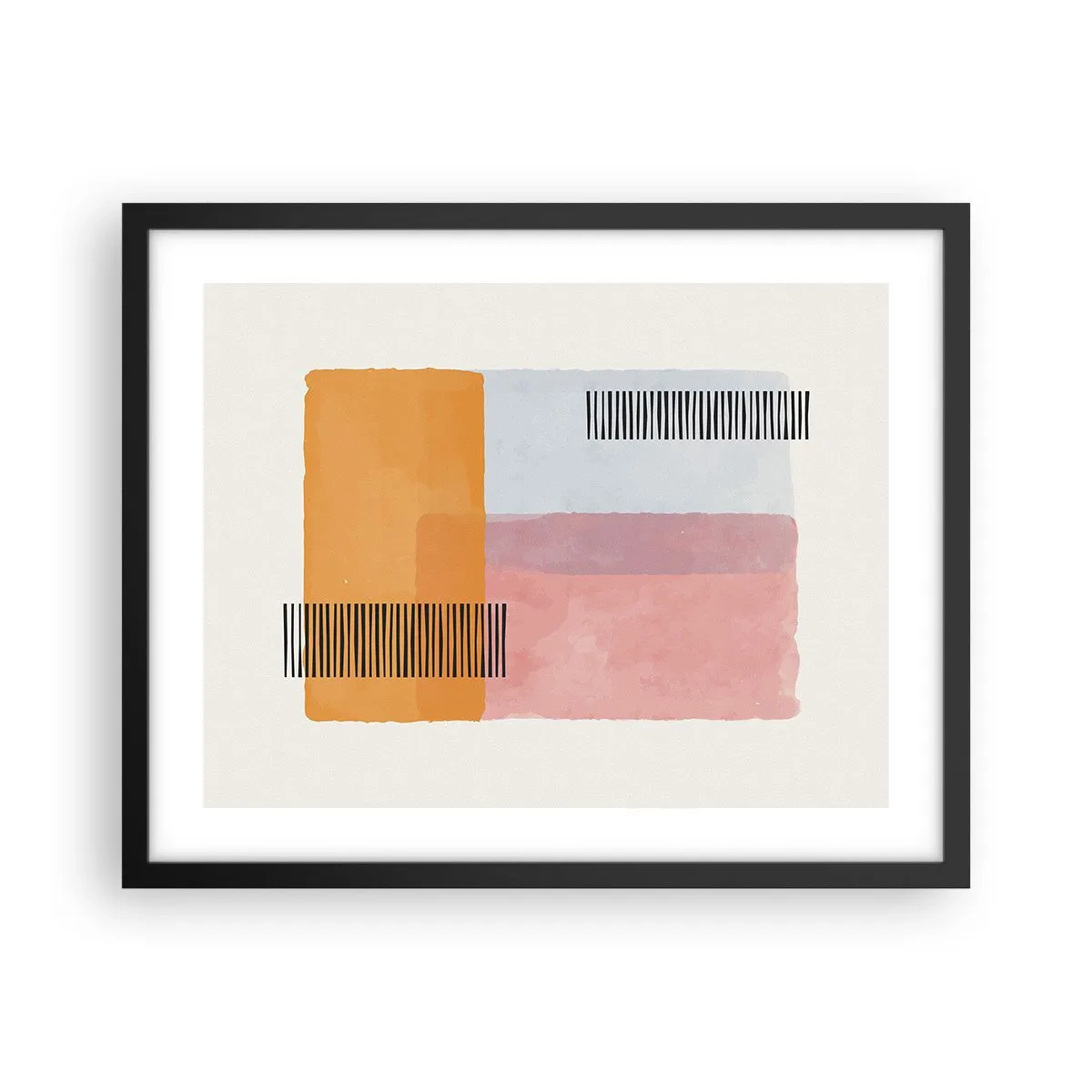 Affisch i svart ram - Från hörna till hörna - 50x40 cm