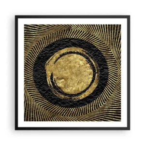 Affisch i svart ram - Glamourös komposition - 60x60 cm