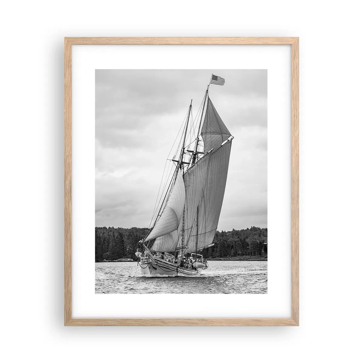 Affisch i ram av ljusek - Vindens bröder - 40x50 cm