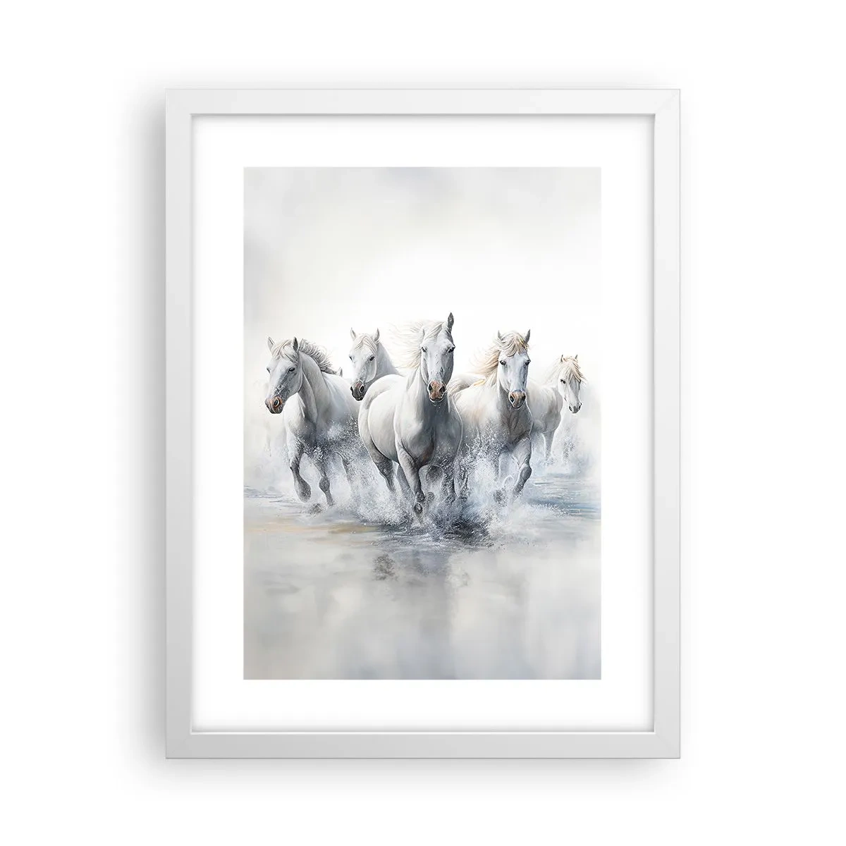 Affisch i vit ram - Vit magi - 30x40 cm