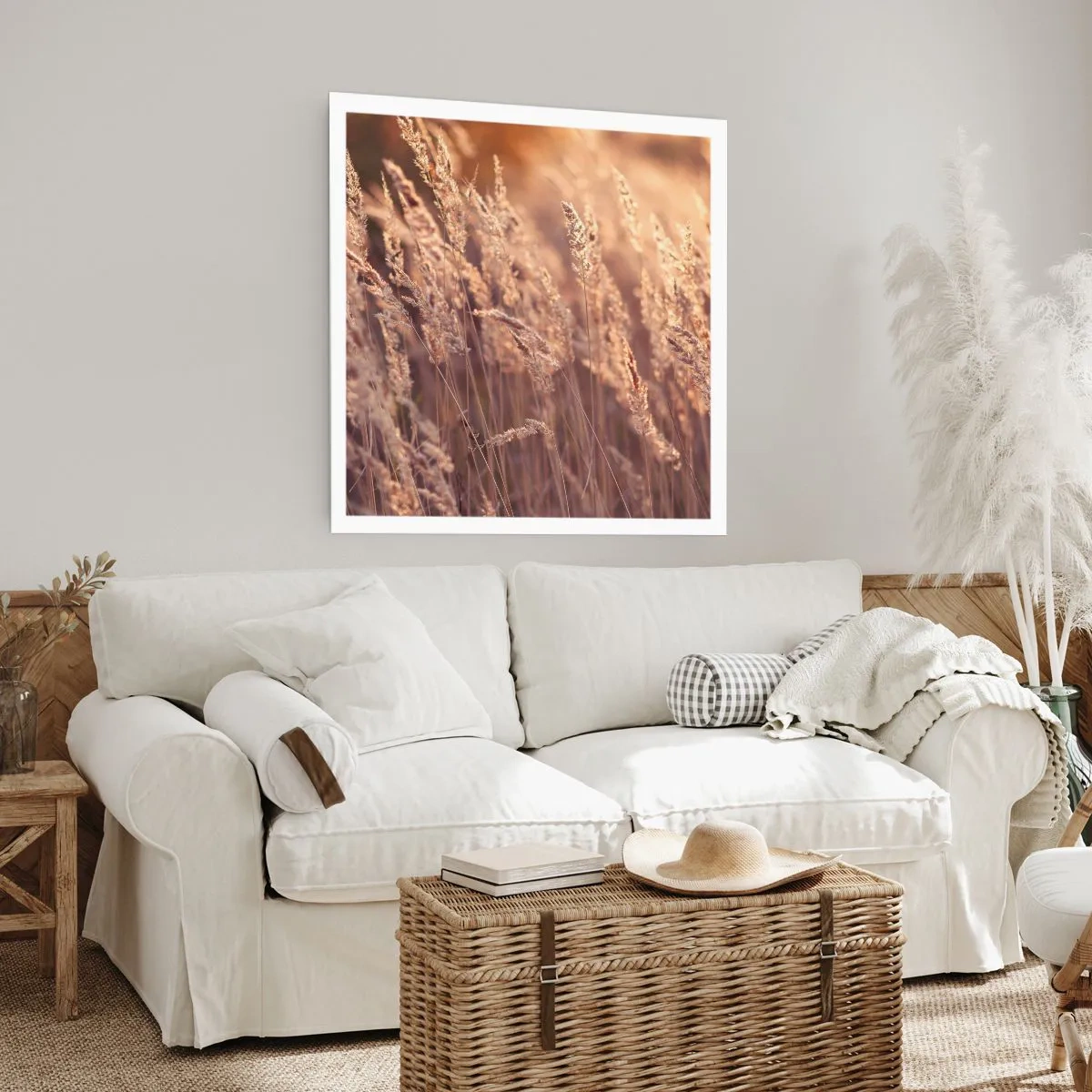 Affisch - Redo att välkomna hösten - 50x50 cm