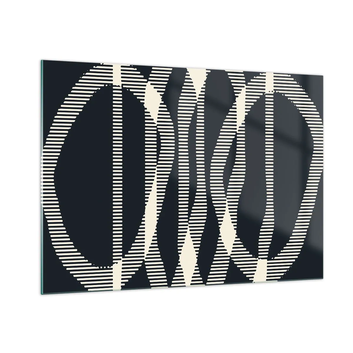 Glastavla - Bild på glas - Försök att bryta mörkret - 100x70 cm