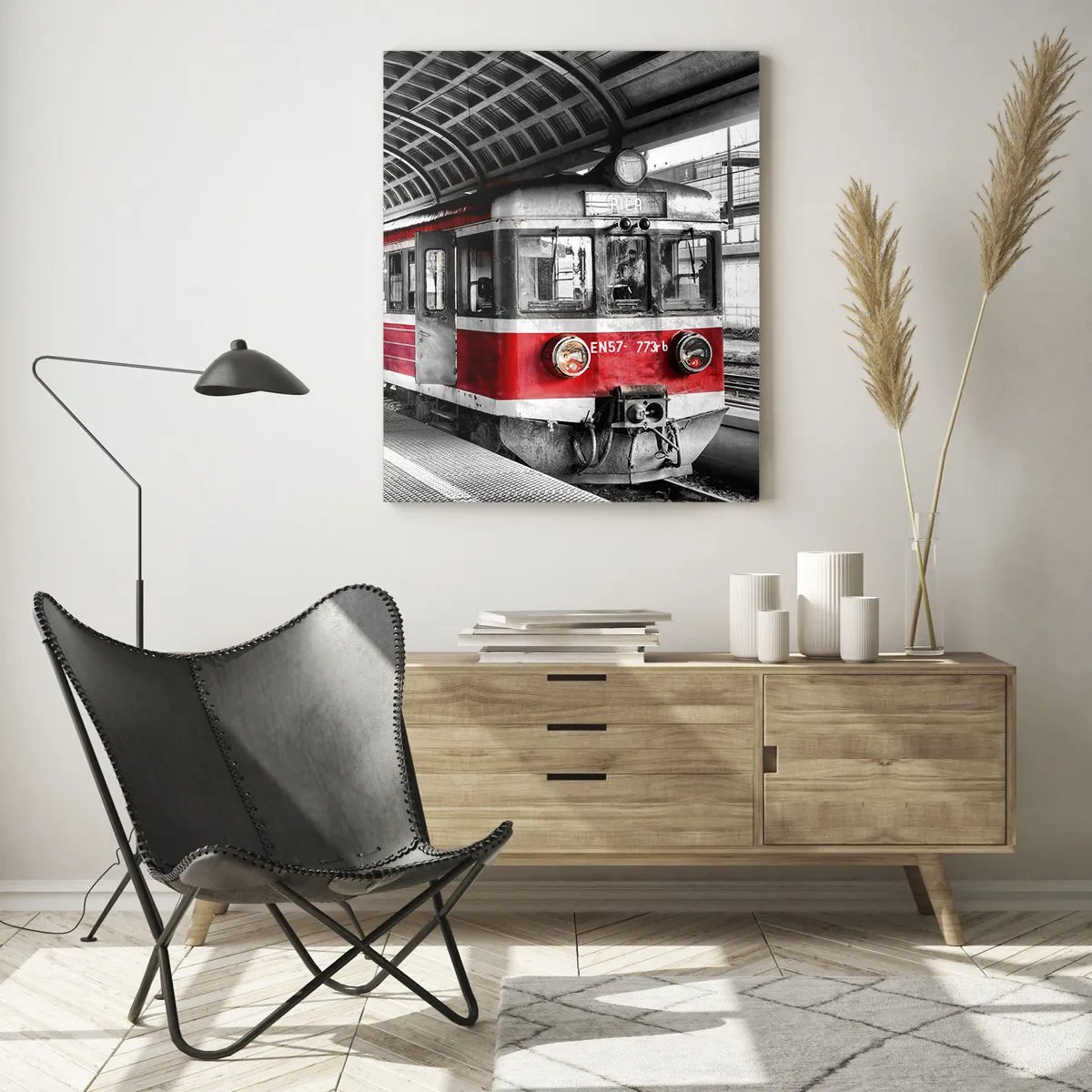 Glastavla - Bild på glas - Det är kanske livets resa? - 50x70 cm
