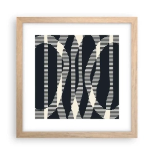 Affisch i ram av ljusek - Försök att bryta mörkret - 30x30 cm