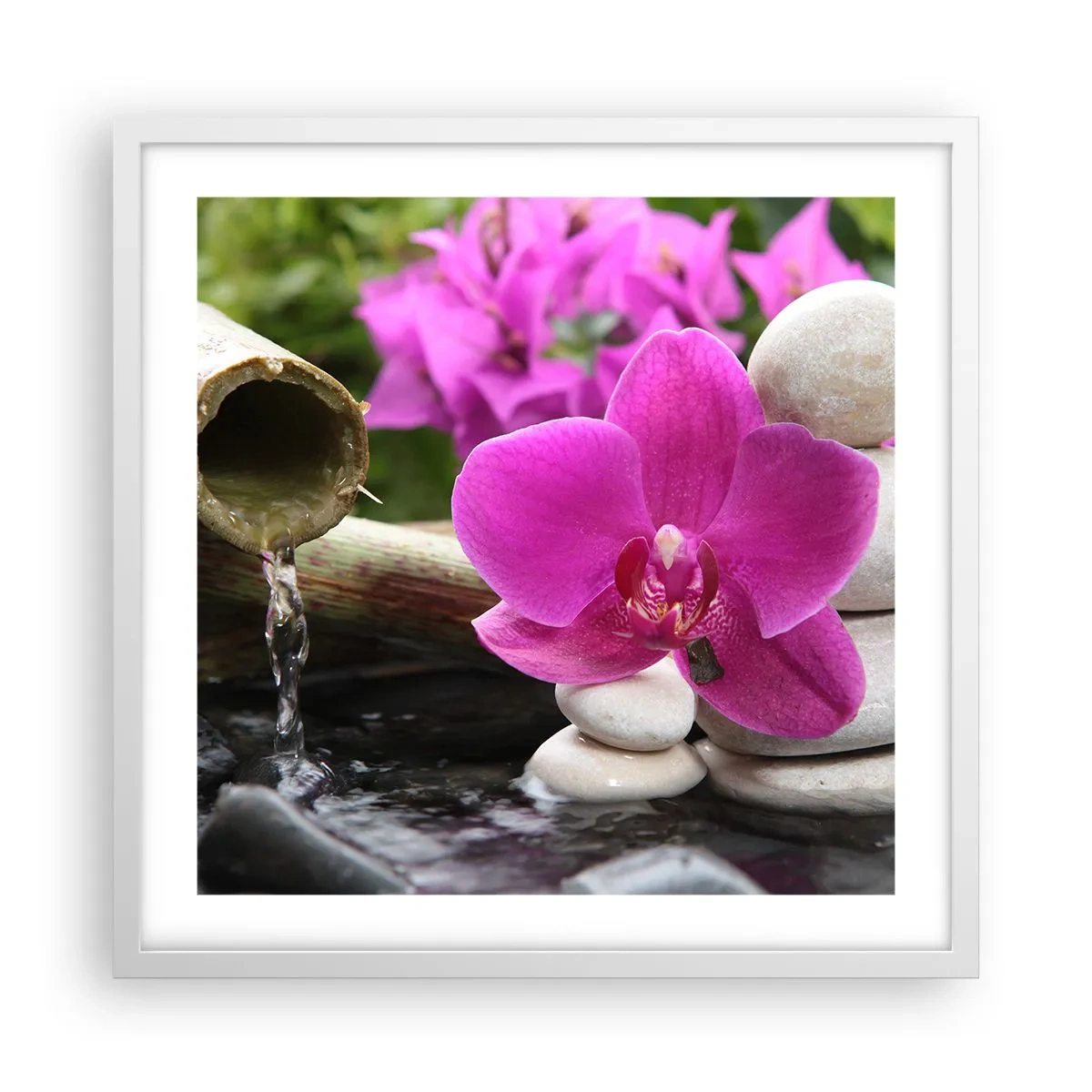 Affisch i vit ram - Så kopplar du av - 50x50 cm