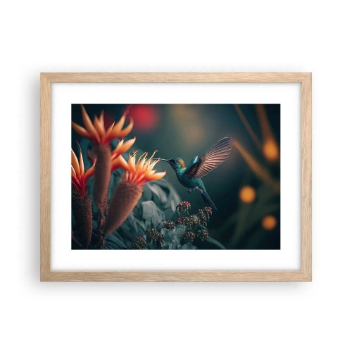 Affisch i ram av ljusek - Ett verkligt färgglatt liv - 40x30 cm