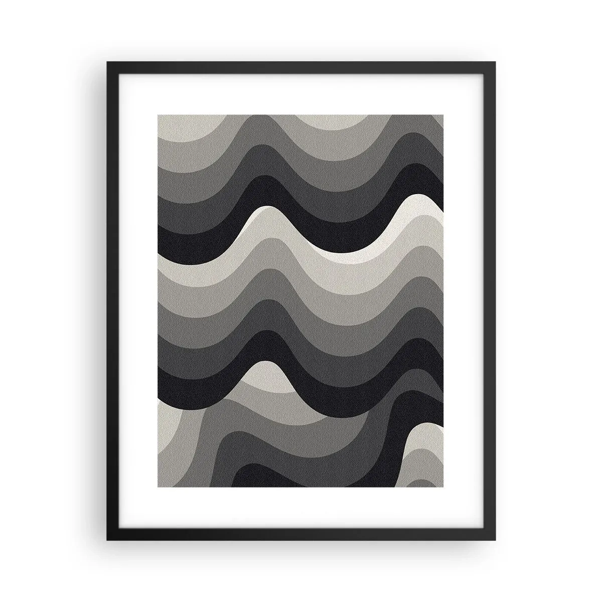 Affisch i svart ram - Våg efter våg - 40x50 cm
