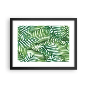 Affisch i svart ram - Under gröna baldakinen - 40x30 cm