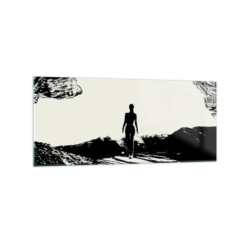 Glastavla - Bild på glas - En ny blick - 120x50 cm