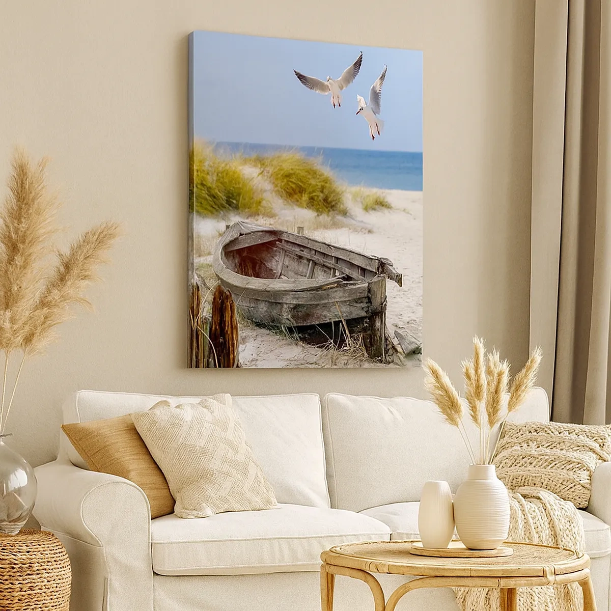 Canvastavla - Bild på duk - Doppade i vinden - 50x70 cm