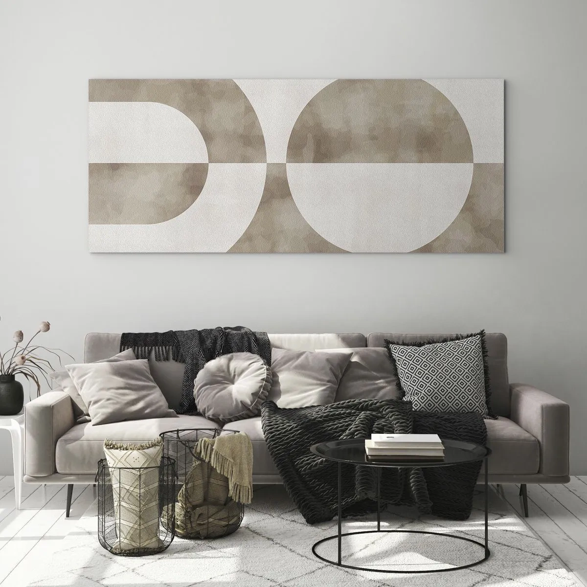Glastavla - Bild på glas - Likheter och skillnader - 100x40 cm